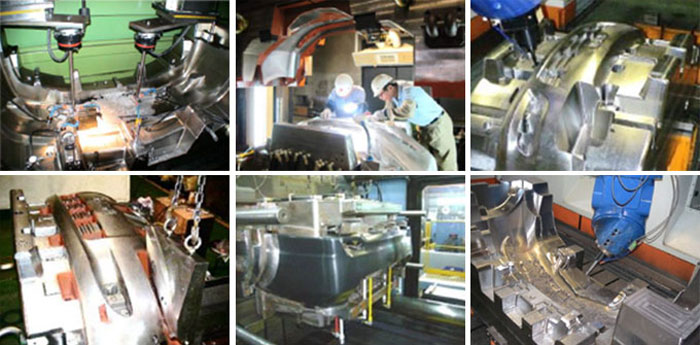 otomobil parçalarıyla frezeleme ve delme - ABS plastik üzerine krom kaplama