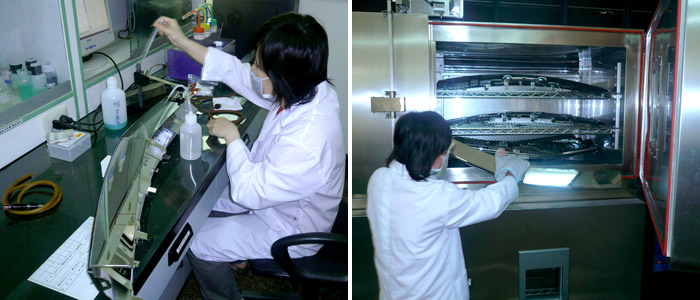 sertifikuota laboratorija visoms plastikinėms dengimo dalims